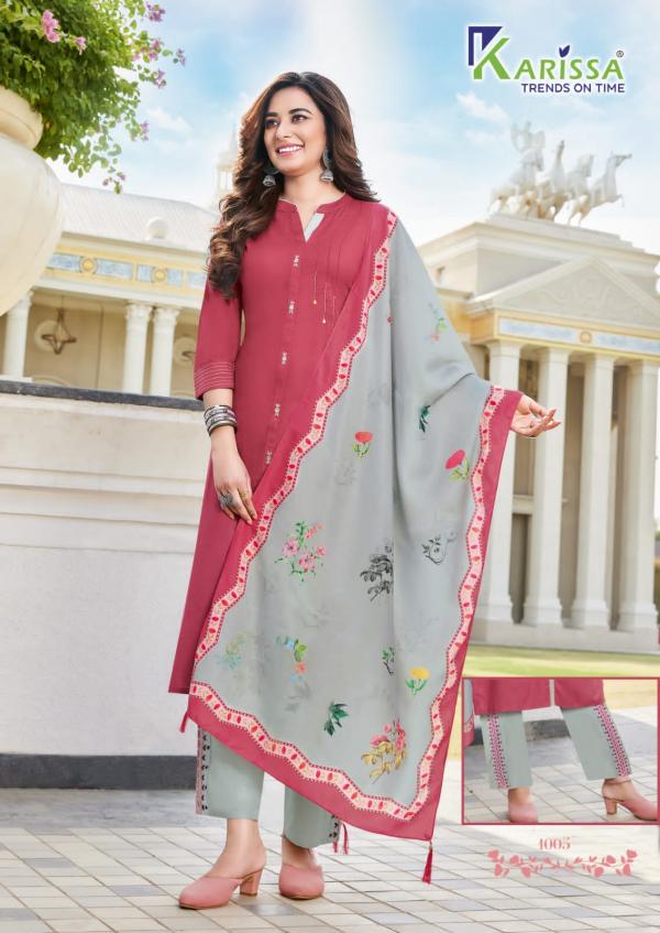 Karissa Vidisha 5 Comfortable Wear Kurti Bottom Dupatta Catalog